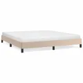 Cadre de lit sans matelas cappuccino 160x200 cm similicuir