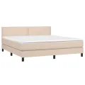 cadre de lit avec matelas LED Cappuccino 180x200 cm