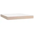cadre de lit avec matelas LED Cappuccino 180x200 cm