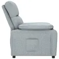 Fauteuil inclinable Gris clair Tissu