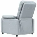 Fauteuil inclinable Gris clair Tissu