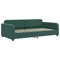 Lit de repos sans matelas vert foncé 90x200 cm velours