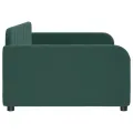 Lit de repos sans matelas vert foncé 90x200 cm velours