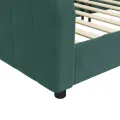 Lit de repos sans matelas vert foncé 90x200 cm velours