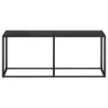 Table console Noir 180x35x75,5 cm Verre trempé