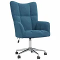 Chaise de relaxation Bleu Velours