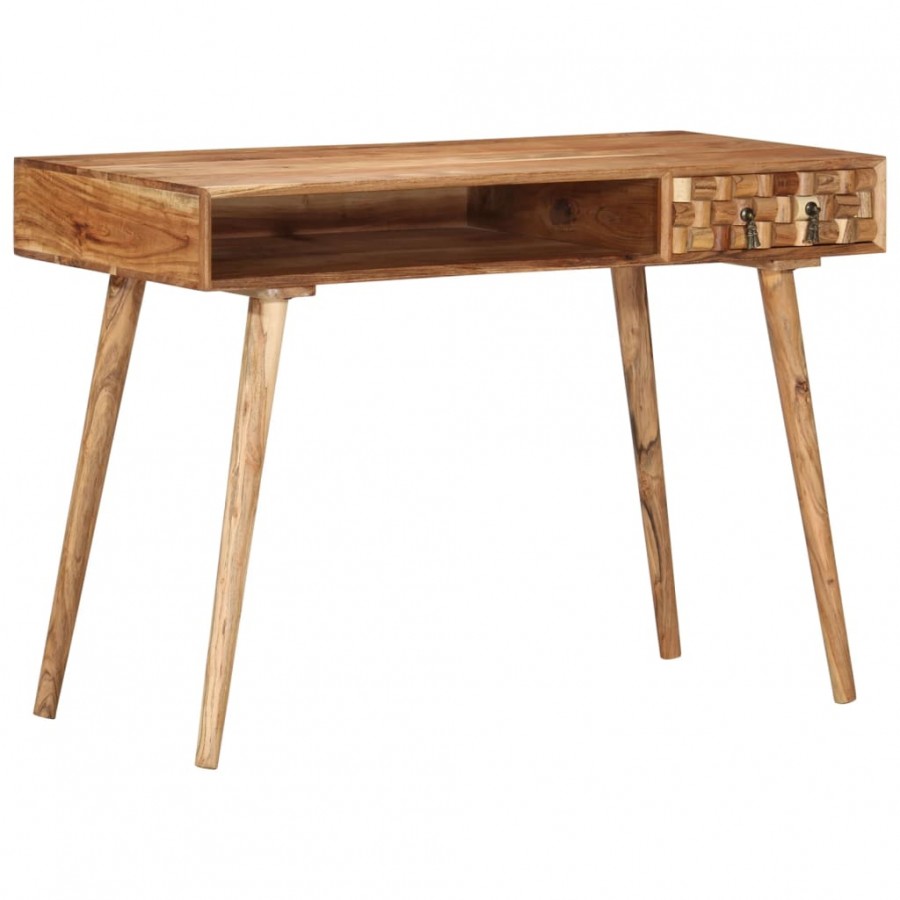 Bureau 115x50x76 cm Bois d'acacia massif