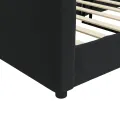 Lit de repos sans matelas noir 80x200 cm velours