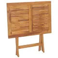 Table à dîner pliable de jardin 90x60x75 cm Bois de teck solide