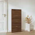 Armoire à chaussures Chêne marron 59x17x150cm Bois d'ingénierie