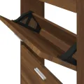 Armoire à chaussures Chêne marron 59x17x150cm Bois d'ingénierie