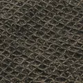 Couverture en coton 160 x 210 cm Anthracite/Marron