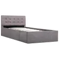 Cadre de lit à rangement hydraulique sans matelas 90x200 cm