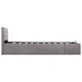 Cadre de lit à rangement hydraulique sans matelas 90x200 cm