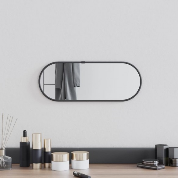 Miroir mural Noir 40x15 cm Ovale