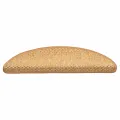 Tapis d'escalier autocollants aspect sisal 15 pcs 56x17x3 cm