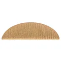 Tapis d'escalier autocollants aspect sisal 15 pcs 56x17x3 cm