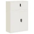 Classeur blanc 90x40x130 cm acier