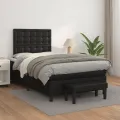 cadre de lit matelas Noir 120x200 cm Similicuir