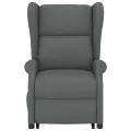 Fauteuil de massage inclinable Gris foncé Tissu