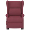 Fauteuil de massage Rouge bordeaux Tissu