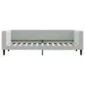 Lit de repos sans matelas gris clair 80x200 cm velours