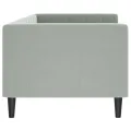 Lit de repos sans matelas gris clair 80x200 cm velours