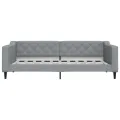 Lit de repos sans matelas gris clair 90x190 cm tissu