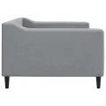 Lit de repos sans matelas gris clair 90x190 cm tissu