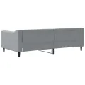 Lit de repos sans matelas gris clair 90x190 cm tissu