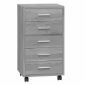 Armoire à tiroirs avec roulettes Sonoma gris Bois d'ingénierie
