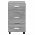 Armoire à tiroirs avec roulettes Sonoma gris Bois d'ingénierie