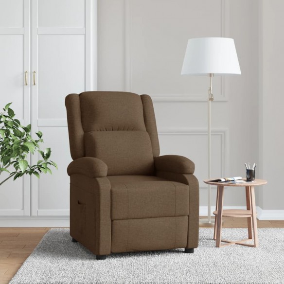 Fauteuil inclinable Marron Tissu