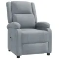 Fauteuil inclinable Gris clair Tissu