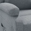 Fauteuil inclinable Gris clair Tissu