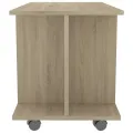 Meuble TV et roulettes chêne sonoma 80x40x45 cm bois ingénierie