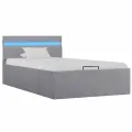 Cadre de lit à rangement hydraulique sans matelas 90x200 cm