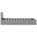 Cadre de lit à rangement hydraulique sans matelas 90x200 cm