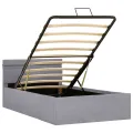 Cadre de lit à rangement hydraulique sans matelas 90x200 cm