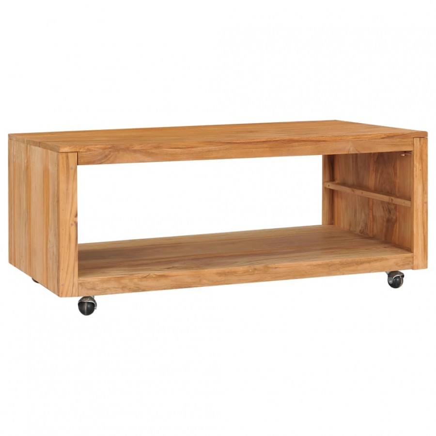 Table basse 110x60x40 cm bois de teck massif