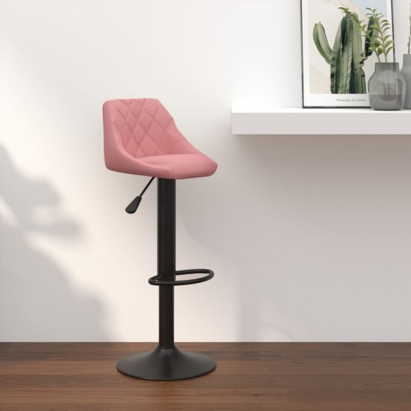 Tabouret de bar Rose Velours