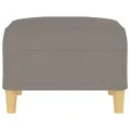 Repose-pied Taupe 70x55x41 cm Tissu