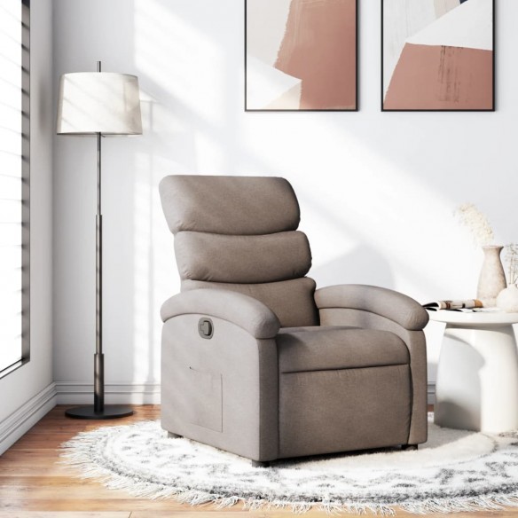 Fauteuil inclinable Taupe Tissu