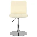 Chaises pivotantes à manger lot de 4 Crème Tissu