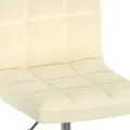 Chaises pivotantes à manger lot de 4 Crème Tissu