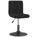 Chaises pivotantes à manger lot de 4 noir velours