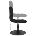 Chaises pivotantes à manger lot de 4 noir velours