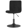 Chaises pivotantes à manger lot de 4 noir velours