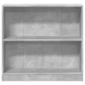 Bibliothèque Gris béton 80x24x75 cm Bois d'ingénierie