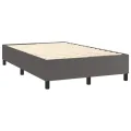 cadre de lit avec matelas Gris 120x200 cm Similicuir